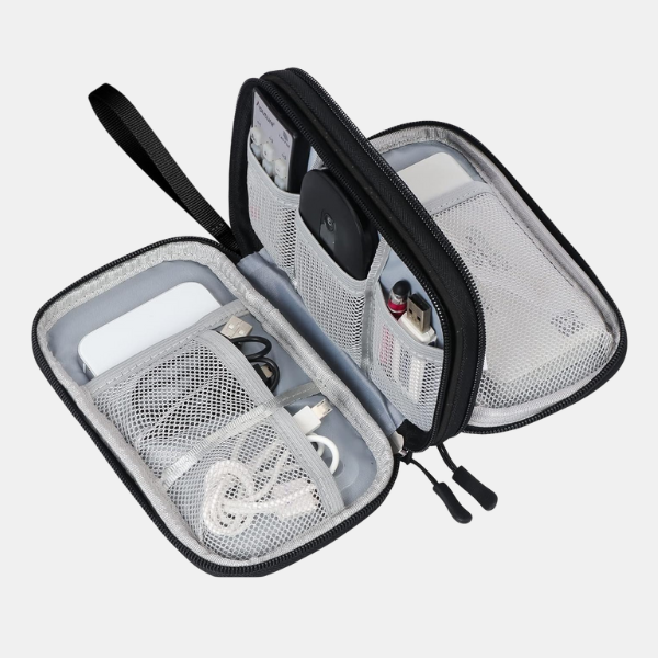 Rejse-kabelorganiseringspung – Kompakt opbevaring til ledninger og gadgets Bags, Pouches & Wallets Tech Butik