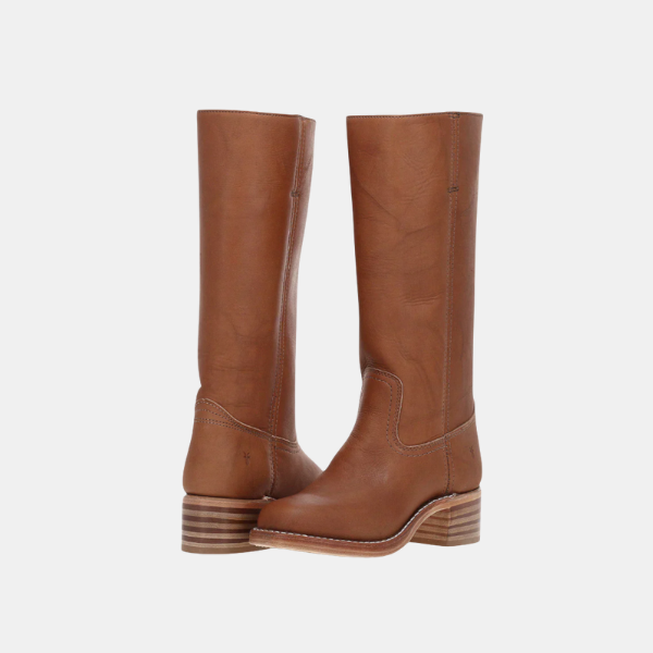 Dames Læderstøvler til Knæet Women Boots Tech Butik Brun 35