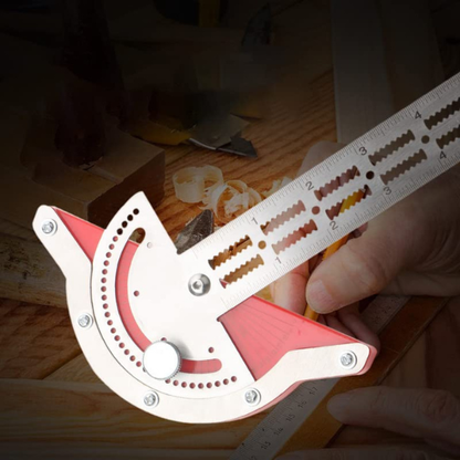 Multifunktionel Vinkelmåler & Vinkel Finder Lineal – Perfekt til Gør-Det-Selv og Professionelle Measuring Tools Tech Butik