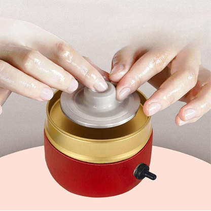 Mini elektrisk drejeskive til keramik – Kompakt og nem at bruge til kreativt lerarbejde Home Tech Butik