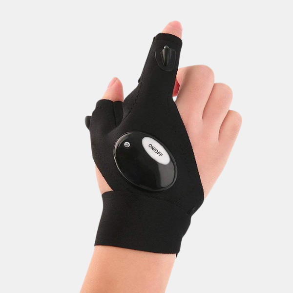 Vandtætte Handsker med Indbyggede LED-lys Hand Gloves Tech Butik Højre hånd