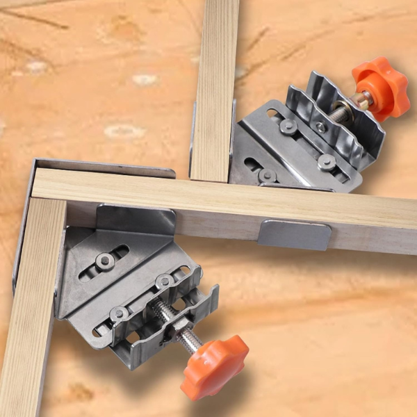 Hjørneklemmer i rustfrit stål – perfekte 90° vinkler til fejlfrit snedkerarbejde DIY Tools Tech Butik