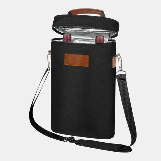 Isoleret Dobbelt Vinflaske Taske – Stilfuld og Bærbar til Perfekt Nedkøling Bags Tech Butik