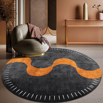 Bløde Geometriske Gulvtæpper – Moderne Komfort til Stue og Udendørsarealer Rugs Tech Butik C Rund