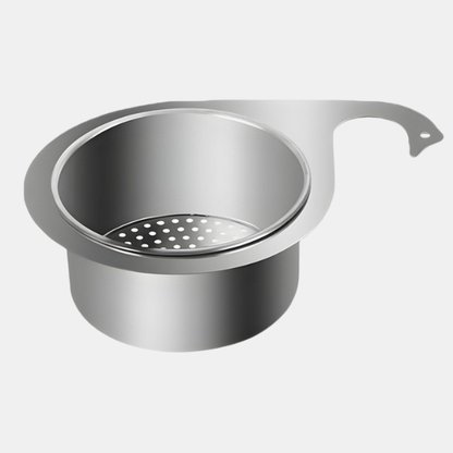 Vaskesil Kurv i Rustfrit Stål – Multifunktionel Køkken Organizer i Form af en Svane Houseware & Kitchen Tech Butik Sølv