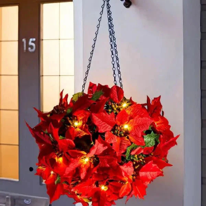 Lyse Blomst Poinsettia – Festlig og Livlig Dekoration home decor Tech Butik