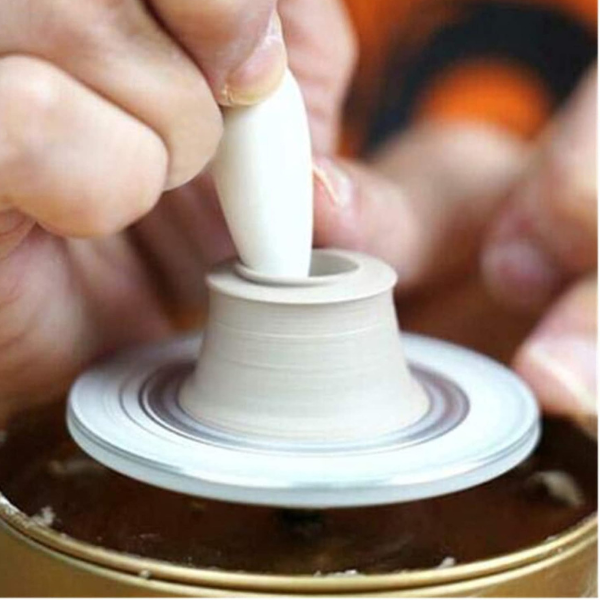Mini elektrisk drejeskive til keramik – Kompakt og nem at bruge til kreativt lerarbejde Home Tech Butik