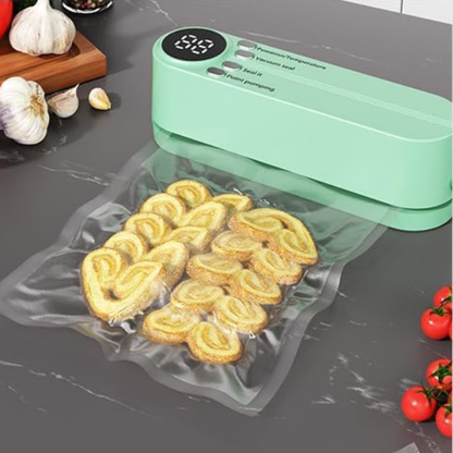 Bærbar 3-i-1 Trådløs Mini Vakuumforsegler – Forsegl, Opbevar & Bevar med Lethed Kitchen Gadgets Tech Butik