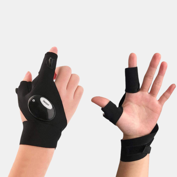 Vandtætte Handsker med Indbyggede LED-lys Hand Gloves Tech Butik