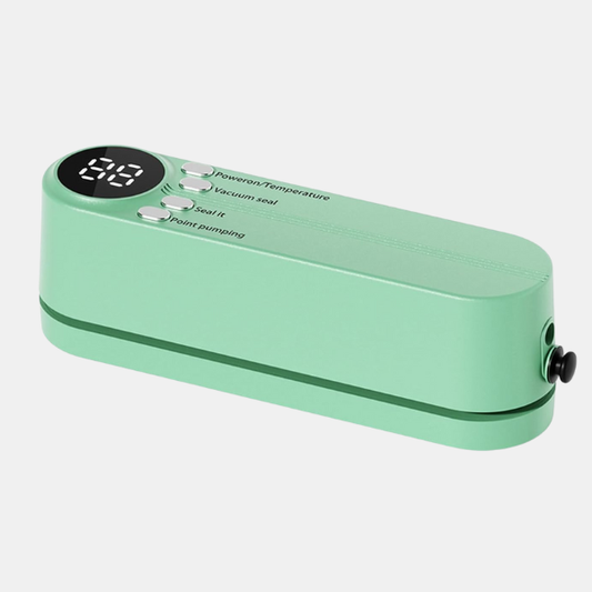 Bærbar 3-i-1 Trådløs Mini Vakuumforsegler – Forsegl, Opbevar & Bevar med Lethed Kitchen Gadgets Tech Butik Grøn Vakuumpakker + 50 vakuumposer