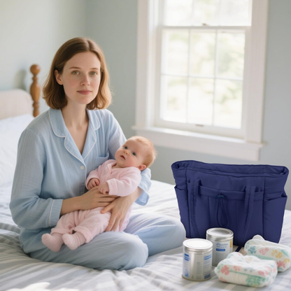 Multi-Funktionel Quiltet Puffer Shopper – Rummelig Rejse- og Arbejdstaske med Kop-holder og Laptoprum Bags Tech Butik