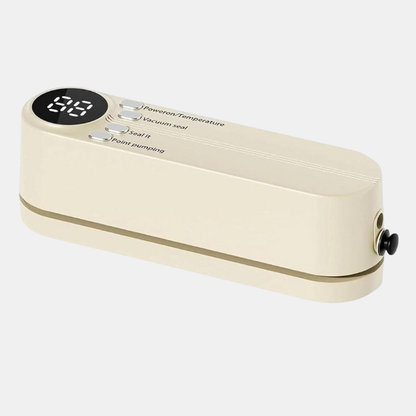 Bærbar 3-i-1 Trådløs Mini Vakuumforsegler – Forsegl, Opbevar & Bevar med Lethed Kitchen Gadgets Tech Butik Khaki Vakuumpakker + 50 vakuumposer