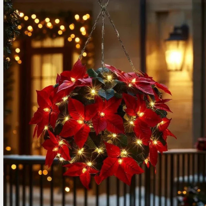 Lyse Blomst Poinsettia – Festlig og Livlig Dekoration home decor Tech Butik