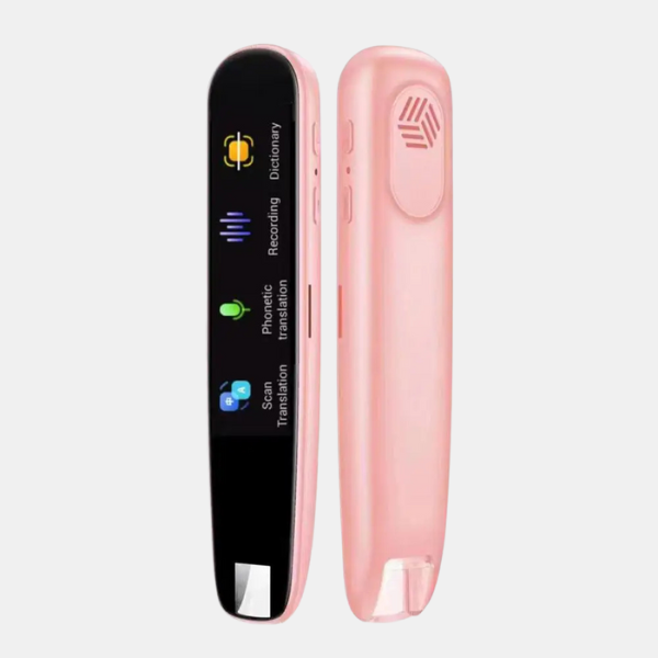 Bærbar Smart Oversætterpen – Øjeblikkelig Flersproget Tekstgenkendelse Electronics & Gadgets Tech Butik Lyserød Pen