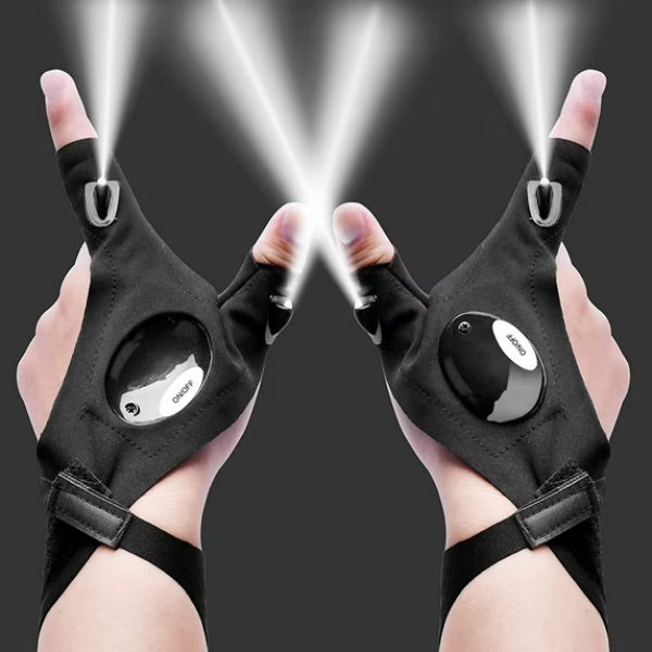 Vandtætte Handsker med Indbyggede LED-lys Hand Gloves Tech Butik