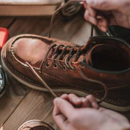 Robuste Herre Moccasin Toe Arbejdsstøvler – Førsteklasses Full Grain Læder Boots Tech Butik