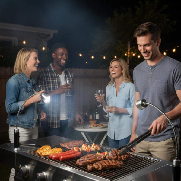 Bærbar 360° Magnetisk LED Grilllys – Klar, håndfri belysning til perfekt grillning om aftenen Kitchen & Dining Tech Butik
