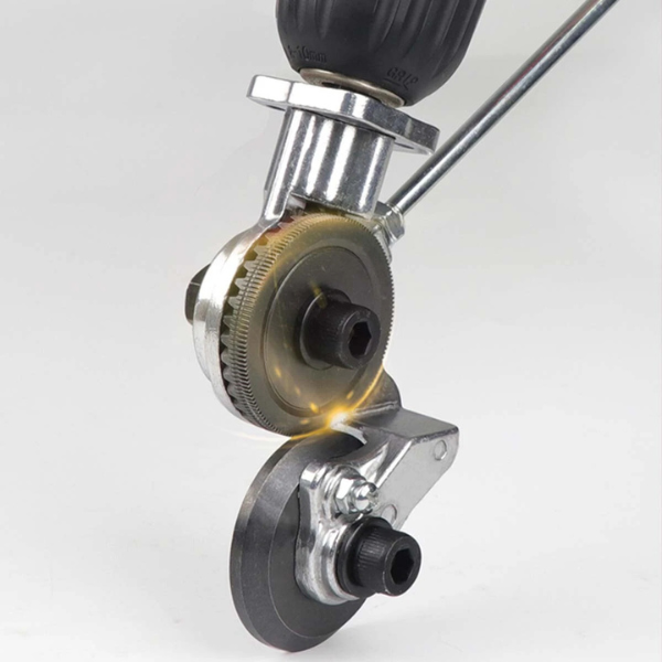 Elektrisk Borebits Adapter Til Metalskiver – Skarpe Saks Og Stanseværktøj Til Stål Og Legering Tech Butik