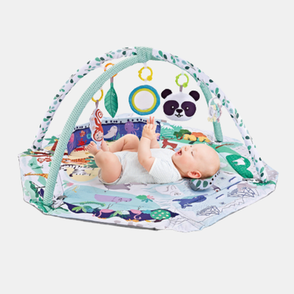 8-i-1 Baby Legetæppe – Interaktiv Sansestimulerende & Motorisk Udvikling Baby Activity Play Mat Tech Butik Safari