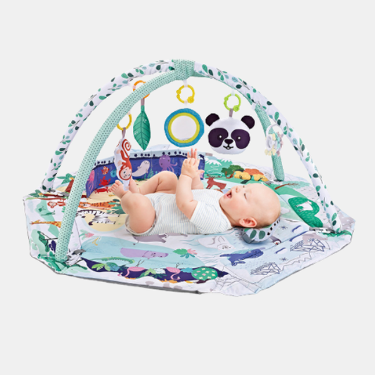 8-i-1 Baby Legetæppe – Interaktiv Sansestimulerende & Motorisk Udvikling Baby Activity Play Mat Tech Butik Safari