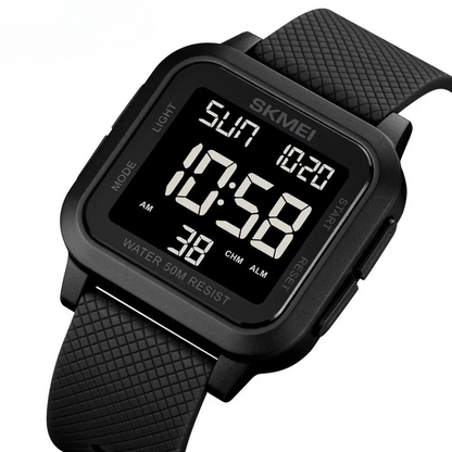 Digitalt Ur – Ergonomisk Rem for Komfort Hele Dagen Watches Tech Butik Sort