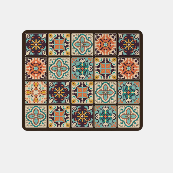 Skjold Beskyttelsesmåtte til Hvidevarer – Holdbar Beskyttelsesbund til Husholdningsapparater Home & Decor Tech Butik Retro Plaid 51 cm x 61 cm