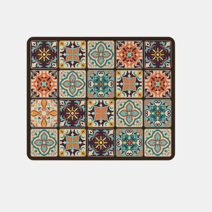 Skjold Beskyttelsesmåtte til Hvidevarer – Holdbar Beskyttelsesbund til Husholdningsapparater Home & Decor Tech Butik Retro Plaid 51 cm x 61 cm