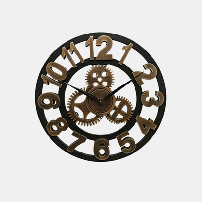 Vintage Industrielt Vægur – Mekanisk Design med Retro Charm Watches Tech Butik Stil A 30cm