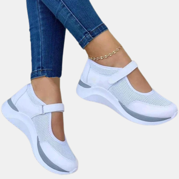Dame Komfort-Ortopædiske Sko med Forhøjede Tykkere Såler Athletic Shoes Tech Butik Hvid 34
