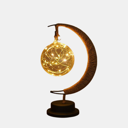 Lunar Månelampe – Magisk Stemningsfyldt Natlys Lamp Tech Butik Guld