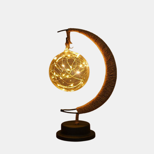 Lunar Månelampe – Magisk Stemningsfyldt Natlys Lamp Tech Butik Guld