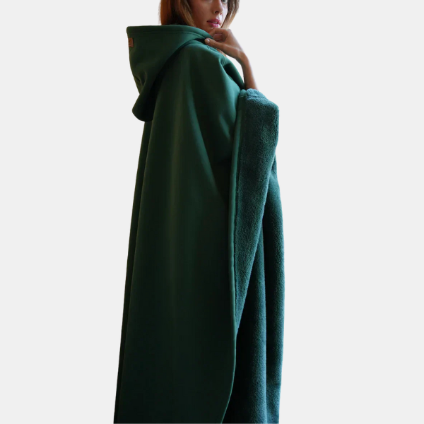 Ultimate Comfort-hættetrøjetæppe - Overdimensioneret og let design Hoodies Tech Butik Grøn En størrelse