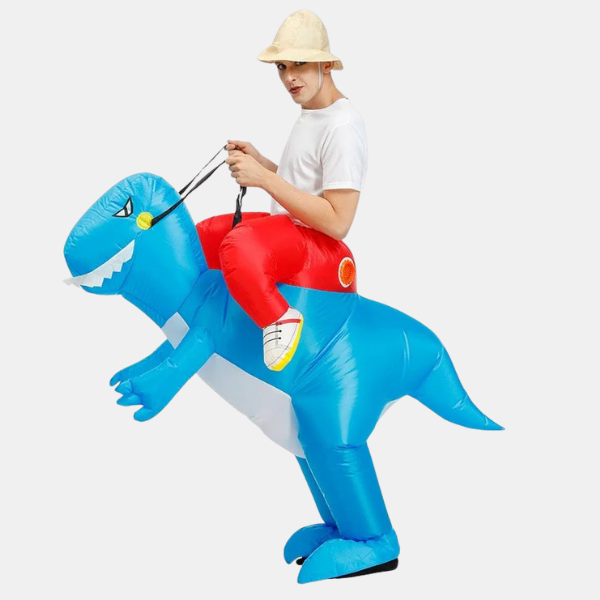 Oppusteligt Grabme Kostume – Holdbar, Vandafvisende Sjov til Voksne & Børn costume Tech Butik Blå Drage Voksne