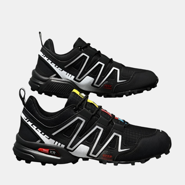 Herres Holdbare Vandresko – Komfort i Alt Terræn & Langvarig Støtte Shoes Tech Butik Sort 39