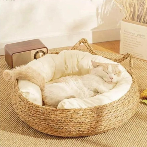 Ultrablød og hyggelig katteseng – Varm og behagelig hyggeseng Pets & Supplies Tech Butik
