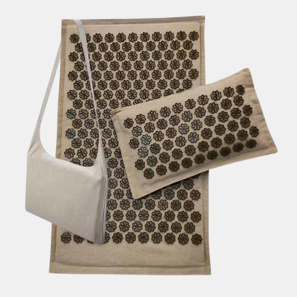 Akupressurmåtte med Blomsterdesign – Naturlig Afslapning & Smertelindring Health and well-being Tech Butik Marron