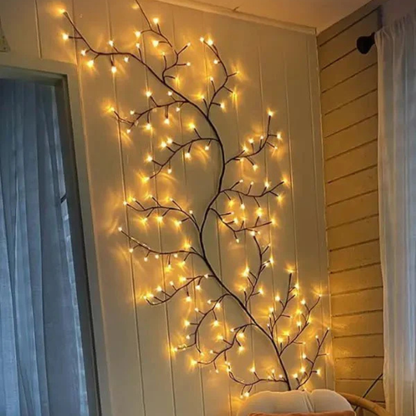 LED Oplyst Dekorativ Gren Væglampe – Naturlig Elegance & Varm Stemning home decor Tech Butik