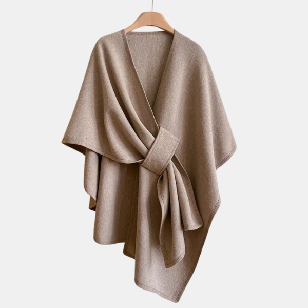 Luksuriøs Vindafvisende Sjalsfrakke – Elegant Overtøj til Koldere Vejr med Ubesværet Stil Poncho & Shawls Tech Butik Taupe
