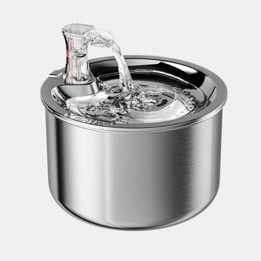 Smart Rustfrit Stål Kattevandfontæne – Automatisk Sensor & Rensende Filter Pets Tech Butik