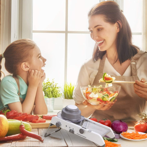 18-i-1 Multifunktionel Madmandolin – Premium Grøntsags- & Frugthakker og -skærer Mandoline Chopper Cutter And Slicer Tech Butik