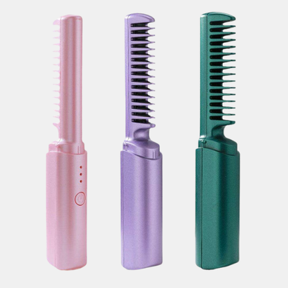 Ledningsfri Hårglattejern – Slankt Design med Hurtig Opvarmning Hair Brush Tech Butik
