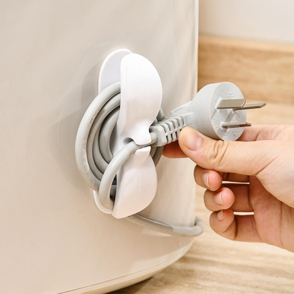 Ledningsvikler Organizer Clip – Kabelspole Holder Til Kabelstyring Electronics & Gadgets Tech Butik Hvid 10