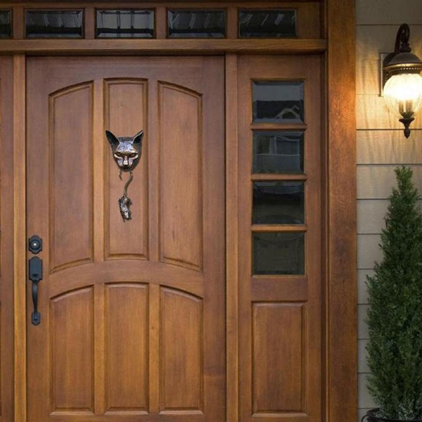 Håndlavet Væghængt Dørklokke – Unik Dekorativ Skulptur Door knocker Tech Butik