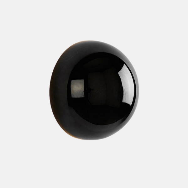 Moderne Bauhaus Væglampe – Rondej Glas med Bæredygtig Belysning Wall Lamp Tech Butik Sort 10cm