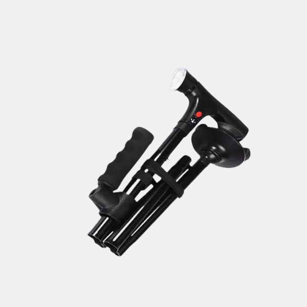 Multifunktionel foldbar LED-gangstok – Pålidelig mobilitetsstøtte med smarte funktioner Cane Tech Butik