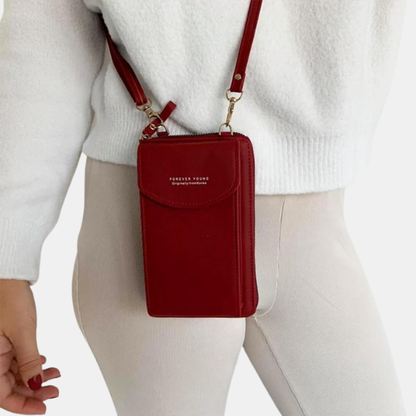 Damepung Med Skulderrem Taske – Moderigtig crossbody med smart opbevaring Bags, Pouches & Wallets Tech Butik Rød