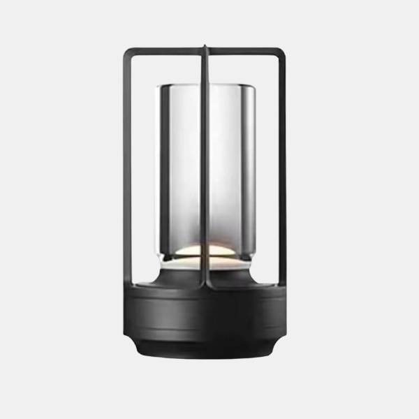 Moderne Trådløs LED Bordlampe – Skandinavisk Stil til Moderne Interiører Lamps & Lighting Tech Butik Sort Cylindrisk krystalskærm