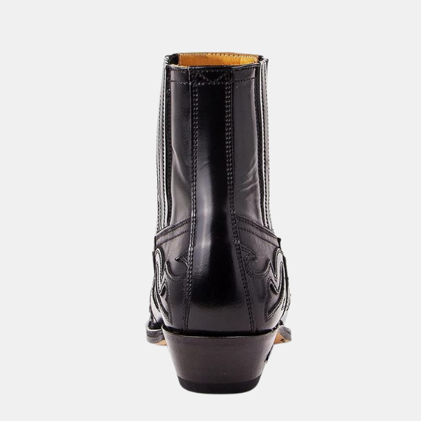 Premium Læder Cowboy Støvler – Klassisk Western Stil Boots Tech Butik