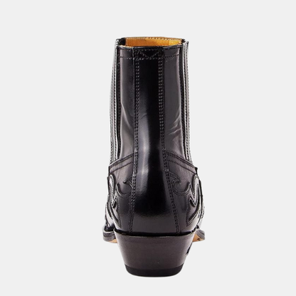 Premium Læder Cowboy Støvler – Klassisk Western Stil Boots Tech Butik