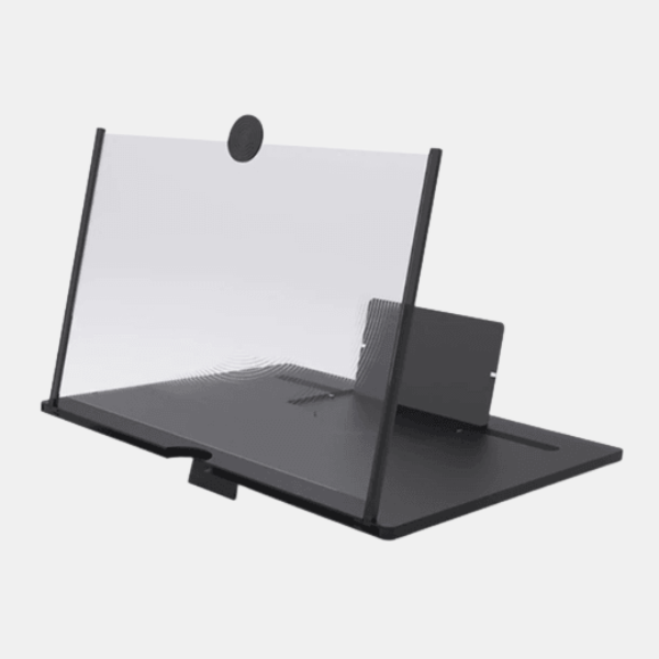 Bærbar Telefon Skærmforstørrer – HD Displayforstærker Med Stativ Gadgets Tech Butik Sort